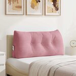 vidaXL Coussin de Dos Rose 100 x 24 x 50 cm Velours