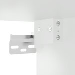 vidaXL Armoires murales 2 Pièces blanc bois d'ingénierie