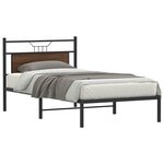 vidaXL Cadre de lit sans matelas chêne marron 100x200 cm