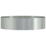 vidaXL Cache-pot de jardin Argent 80 x 80 x 20 cm Acier galvanisé