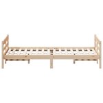 vidaXL Cadre de lit sans matelas 120x200 cm bois de pin massif