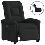 vidaXL Fauteuil inclinable électrique Noir Tissu