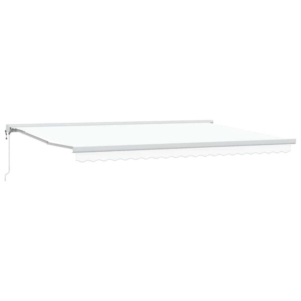 vidaXL Auvent Blanc 500 x 300 x 165 cm Polyester et Aluminium
