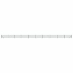 vidaXL Clôture en treillis métallique avec bride vert 1 1x25 m
