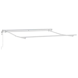 vidaXL Cadre d'auvent Blanc 300 x 250 cm Aluminium