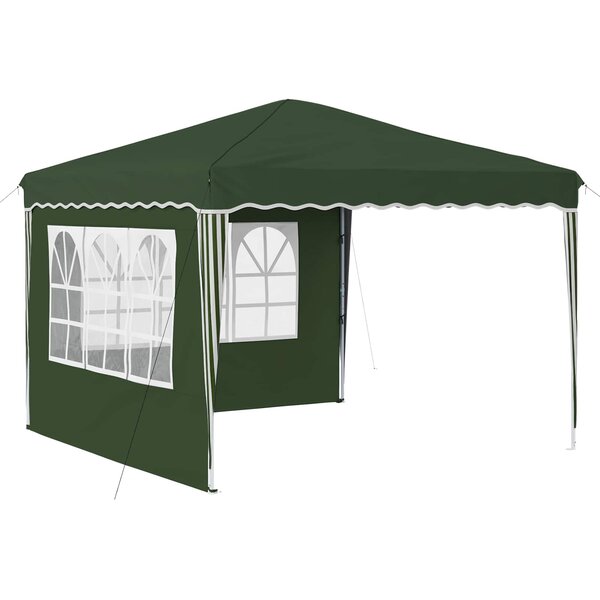 vidaXL Tente de fête pop-up 288 x 288 x 245 cm Vert Tissu Oxford
