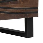 vidaXL Table basse Marron et Noir 80 x 50 x 40 cm