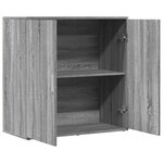vidaXL Buffet sonoma gris 79x38x80 cm bois d'ingénierie