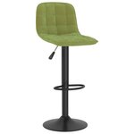 vidaXL Tabourets de bar lot de 2 vert clair velours