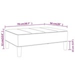 vidaXL Repose-pied Jaune 78x56x32 cm Velours
