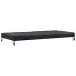 vidaXL Housse de Table Uni Noir 202 x 102 x 15 cm tissu