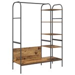 vidaXL Porte-vêtements Marron 120 x 44 x 160 cm Bois d'ingénierie