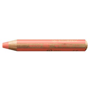 Crayon multi-talents woody 3en1 rond rouge pastel stabilo