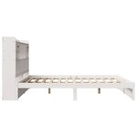 vidaXL Lit bibliothèque sans matelas blanc 180x200 cm bois pin massif