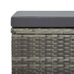 vidaXL Mobilier à dîner de jardin 5Pièces et coussins Résine tressée Gris