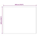 vidaXL Tapis en Fourrure Synthétique de Lapin Olite Anthracite