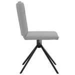 vidaXL Chaises à manger lot de 4 gris nuage tissu