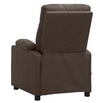 vidaXL Fauteuil Marron Tissu
