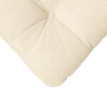 vidaXL Coussins de siège 4 Pièces Crème 40 x 40 cm
