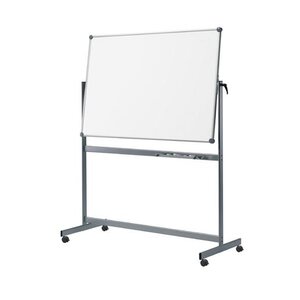 Tableau blanc mobile réversible 100 x 210 cm Gris MAUL