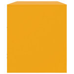 vidaXL Meuble TV jaune moutarde 99x39x44 cm acier