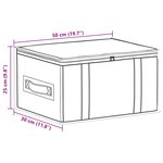 vidaXL Boîte de rangement avec fenêtre transparente 2 Pièces Crème