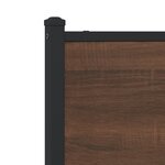 vidaXL Cadre de lit en métal sans matelas chêne marron 137x190 cm