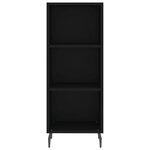 vidaXL Buffet noir 34 5x32 5x90 cm bois d'ingénierie