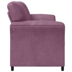 vidaXL Sofa 2 places Pourpre 158 x 83 x 95 cm Velours