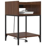 vidaXL Cabinet de chevet Chêne brun 40 x 40 x 61 cm Bois d'ingénierie