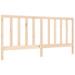 vidaXL Cadre de lit avec tête de lit 200x200 cm bois massif