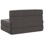 vidaXL Canapé-lit pliable Gris foncé 100 x 80 x 60 cm Tissu