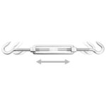 vidaXL Jeu d'accessoires de voile d'ombrage 12 Pièces Acier inoxydable