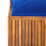 vidaXL Boîte de rangement avec treillis 99x50x160 cm Acacia massif