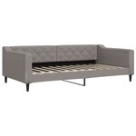 vidaXL Lit de jour avec matelas taupe 100x200 cm tissu