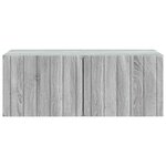 vidaXL Meuble TV mural 78 5 x 41 x 30 cm Sonoma gris Bois d'ingénierie