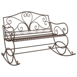 vidaXL Banc de jardin Marron ancien Acier