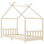 vidaXL Cadre de lit d'enfant Bois de pin massif 90 x 200 cm