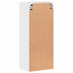 vidaXL Armoire murale de salle de bain avec porte TULUM Blanc brillant