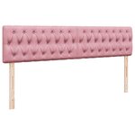 VidaXL Cadre de lit ottoman avec matelas rose 160x200 cm velours