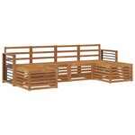 vidaXL Ensemble de canapés d'extérieur 6 pc Naturel