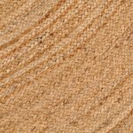 vidaXL Tapis jute tressé 240 cm Rond