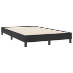 vidaXL Sommier à lattes de lit sans matelas noir 120x220 cm velours