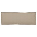 vidaXL Coussin de palette pour banc Taupe 110x40x8 cm Tissu Oxford