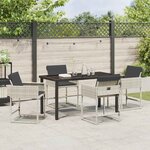 vidaXL Ensemble de salle à manger pour jardin 5 Pièces Gris clair