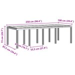 vidaXL Ensemble de salle à manger de jardin 11 pièces avec coussins gris clair rotin poly