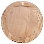 vidaXL Miroir décoratif Teck 80 cm Rond