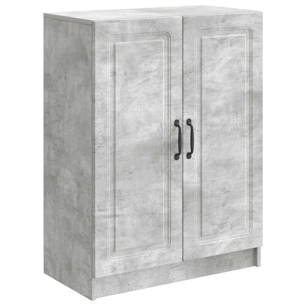 vidaXL Buffet Gris béton 66 x 34 5 x 87 cm Bois d'ingénierie