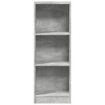 vidaXL Bibliothèque gris béton 40x24x109 cm bois d'ingénierie