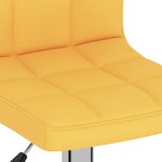 vidaXL Tabourets de bar lot de 2 jaune moutarde tissu